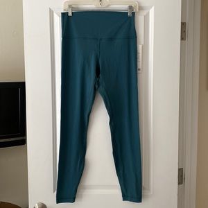 New Lululemon leggings. A pretty shade of teal.
